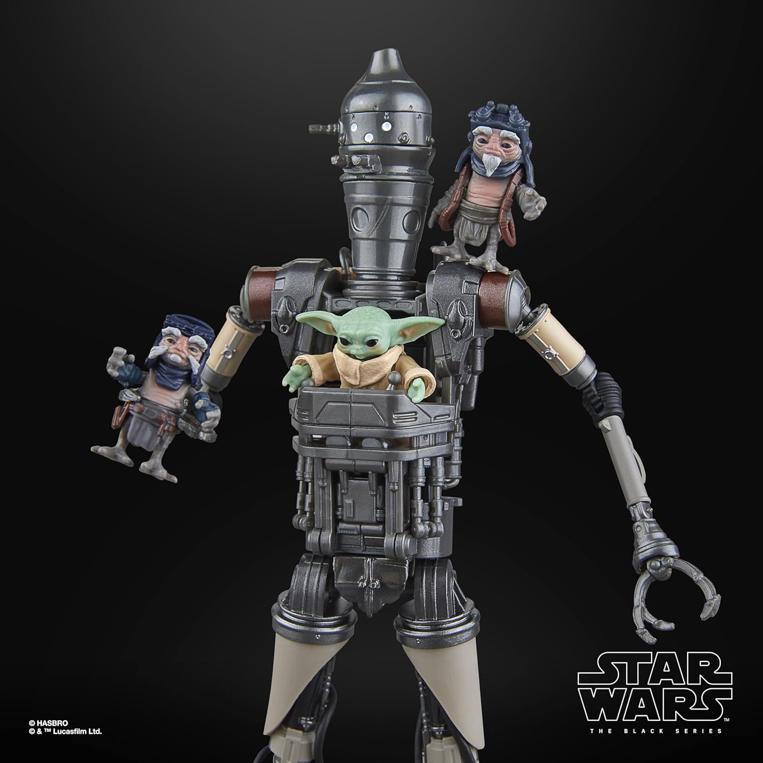 Hasbro Star Wars Star Wars Black Series IG-12 & Groogoo, Star Wars: Mandalorian Collectible 6" Action Figures 2 Pack G0074 Authentic