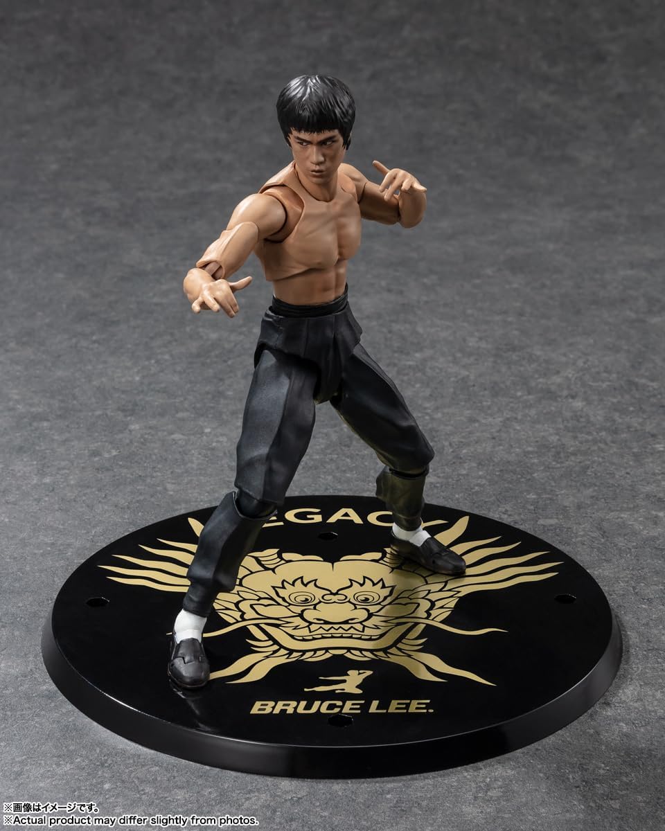 BANDAI SPIRITS S.H. Figuarts Bruce Lee Legacy 50th Ver., Approx. 5.1 inches (130 mm), PVC & ABS, Pre-painted Action Figure