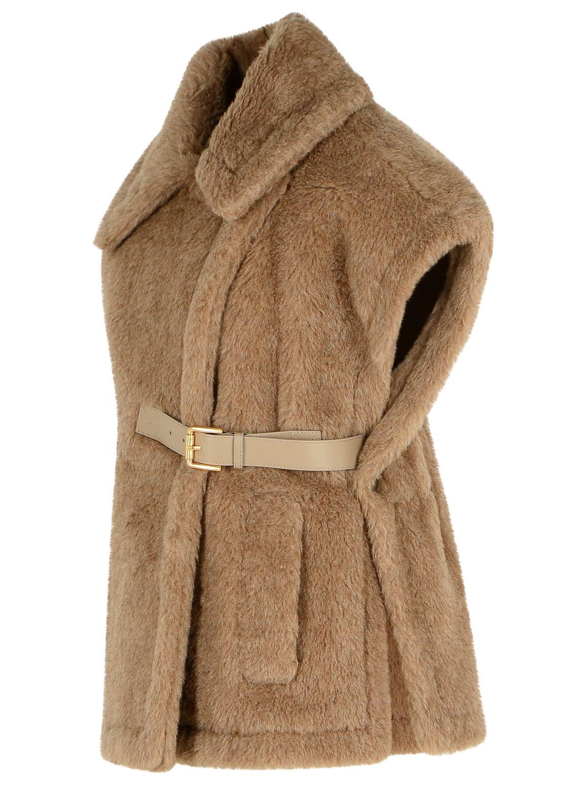 Max Max Mara 'Newabavo4' 'Teddy' Cape In Bronze Alpaca And Cachemire - Image 3