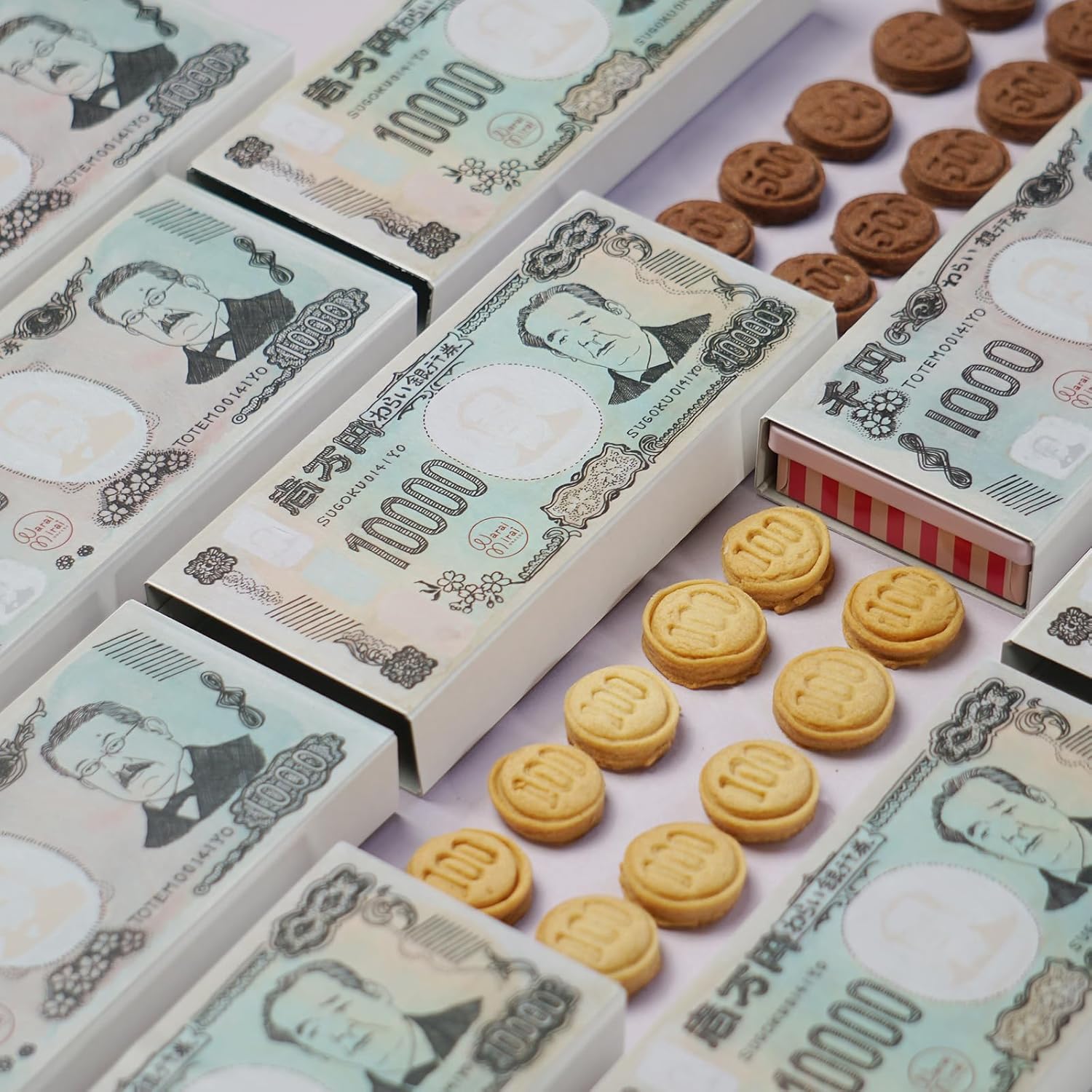 Mirai Mirai Handmade Cookies 10,000 yen 1,000 yen, Bills, Chocolate Cans, Sweets, Baked Sweets, Petite Gift (Mr. Shibusawa)