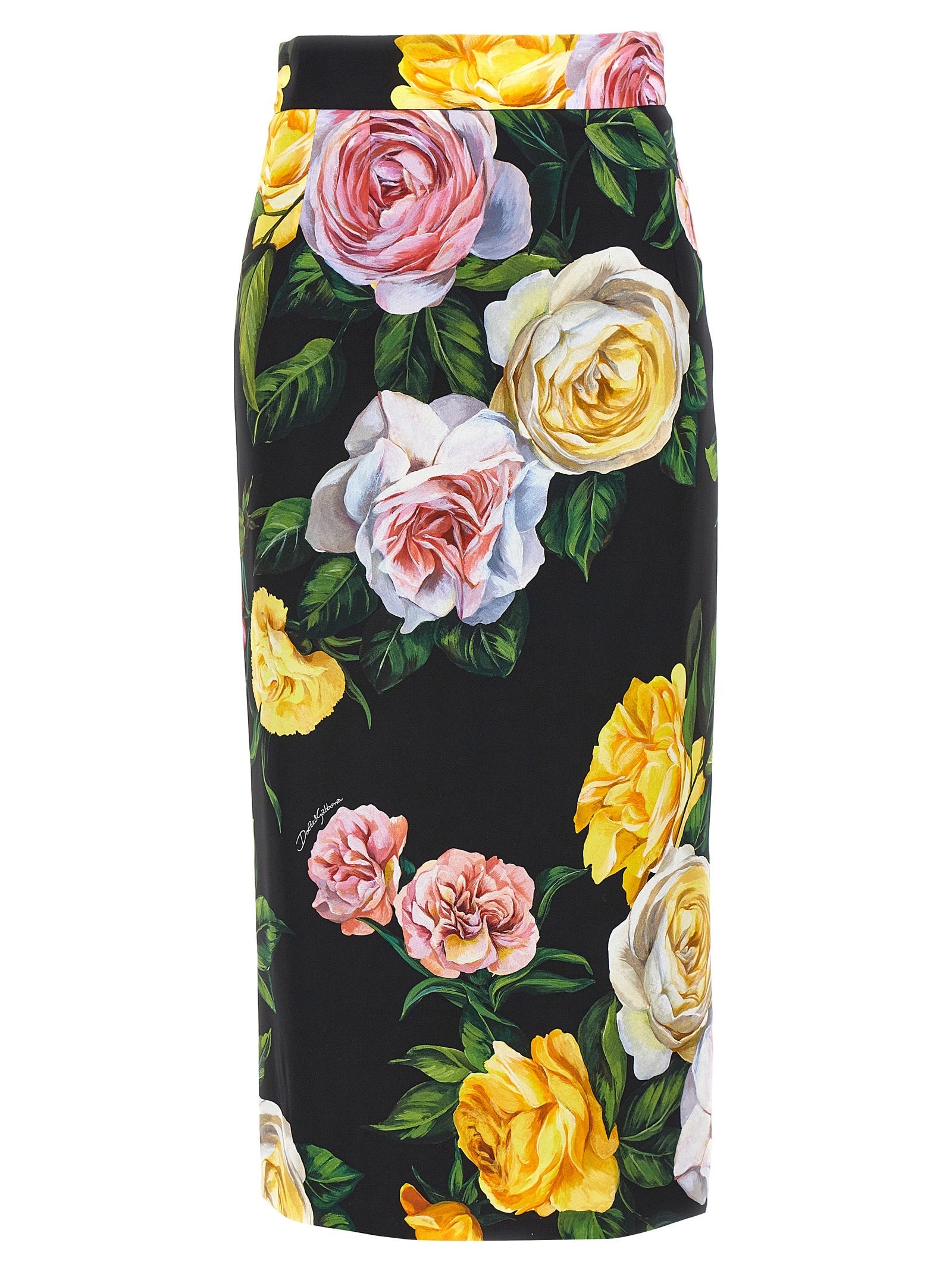 Dolce  Gabbana ドルチェ＆ガッバーナ花柄のロングエットスカート - Image 3