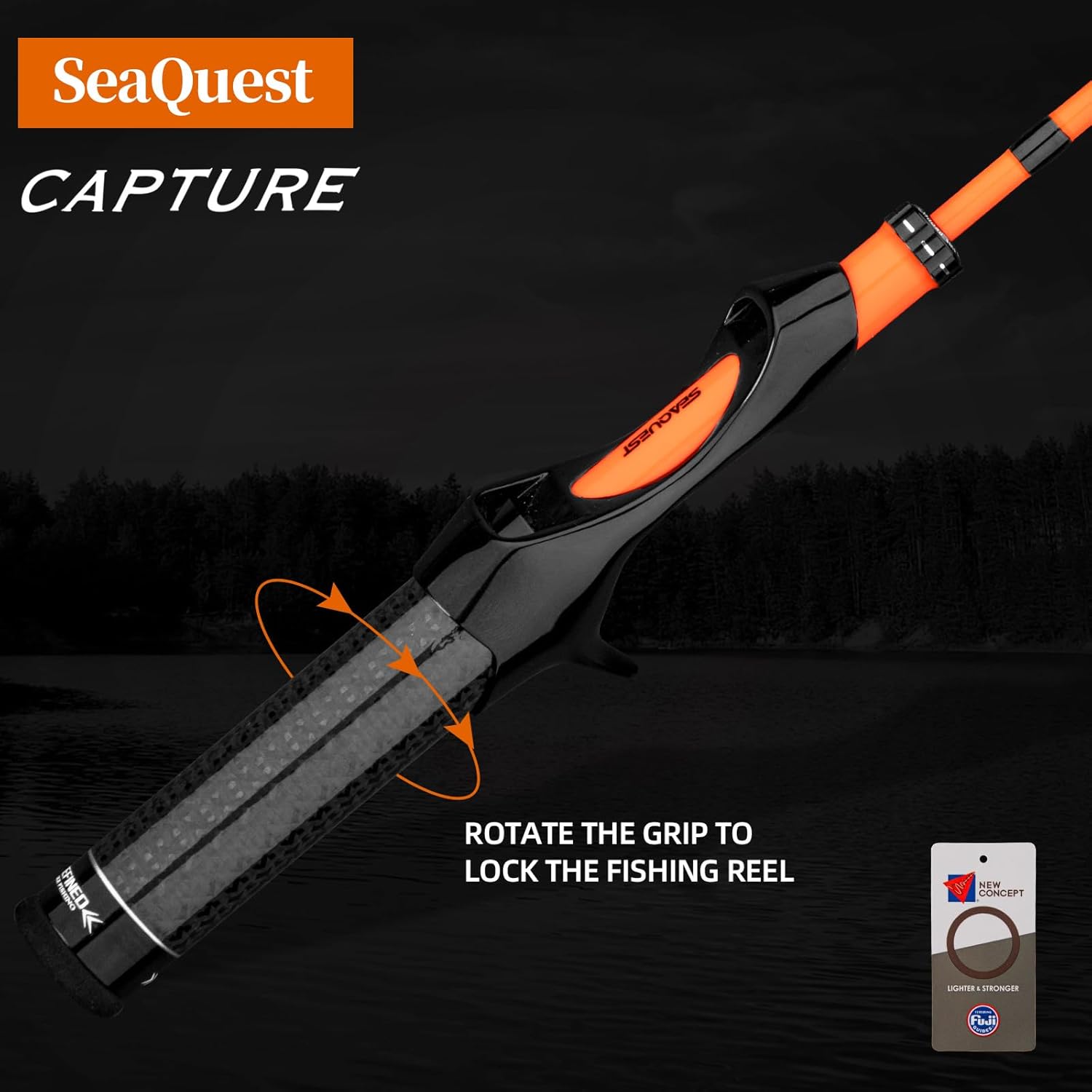 Seaquest Fishing Rod Bait Rod 1 5'6"UL 6'3"L Trout Rod 9 Octopus Rod 5 Sea Bass Rod 6 Spining Rod Fishing Rod 11 xisun 56ul 632l