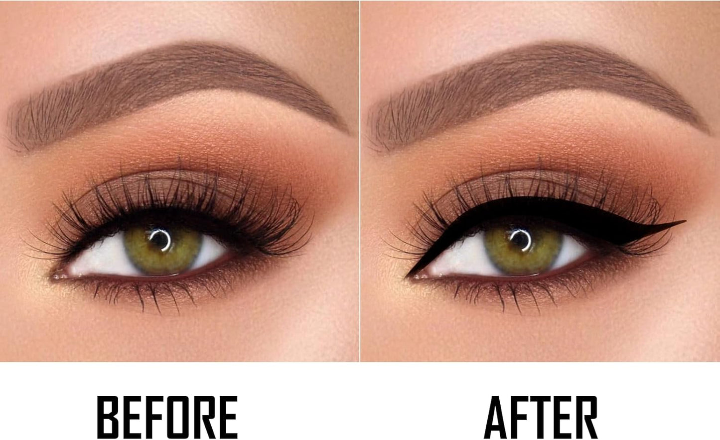 Boobeen Black Eyeliner Liquid, Waterproof Eyeliner Pen with Precision Brush Tip, Creates Long Lasting Eyeliner Makeup and Goes Smooth Black