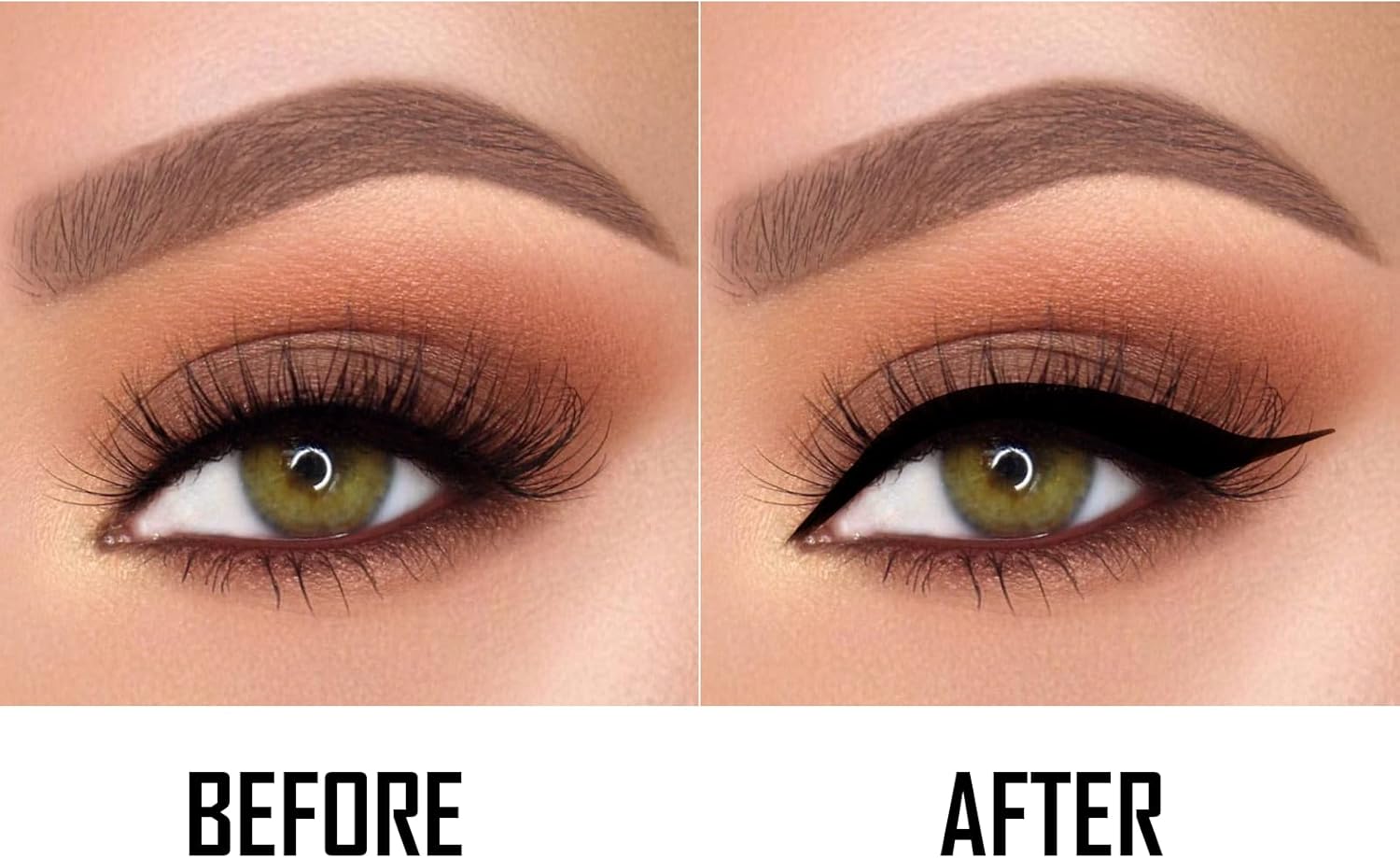 Boobeen Black Eyeliner Liquid, Waterproof Eyeliner Pen with Precision Brush Tip, Creates Long Lasting Eyeliner Makeup and Goes Smooth Black