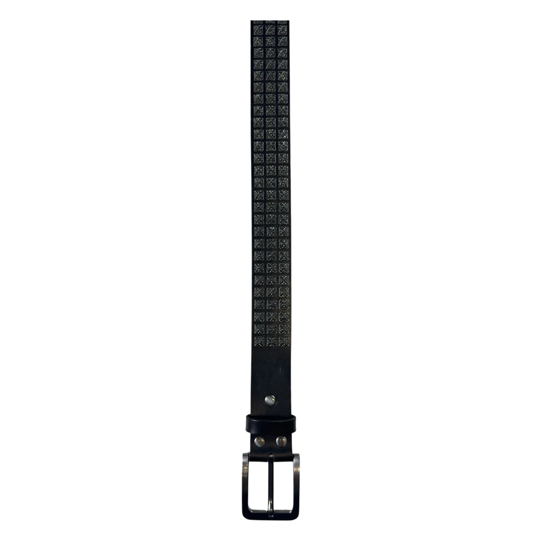 BOSSI 'BLACK ON BLACK' STUDDED BELT