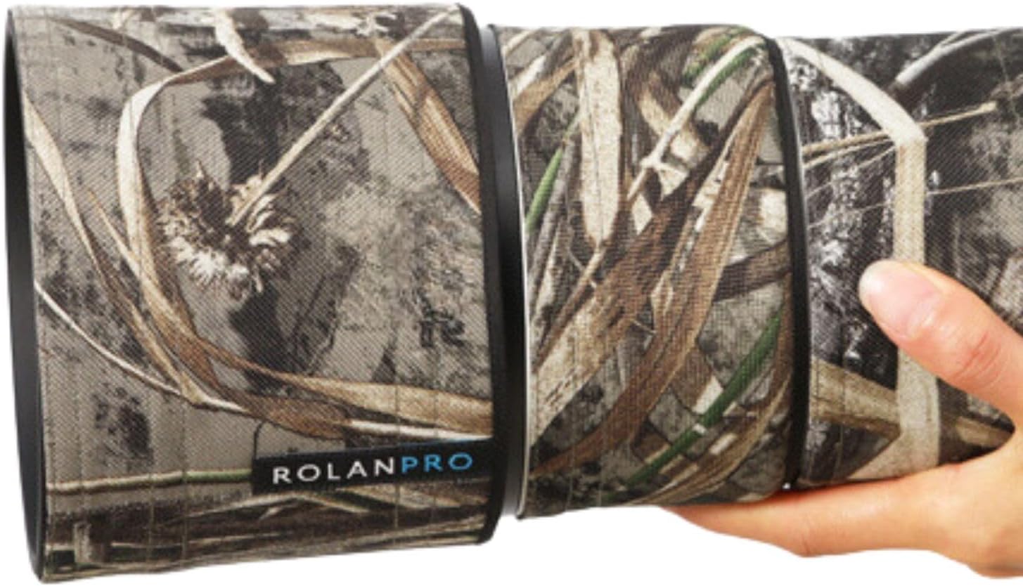 ROLANPRO Lens Cover | Fits Nikon Z 600mm F6.3 VR S | Camouflage Cover for Telephoto Lens | 3 Layer Protection and Waterproof | Color Number: 9# Dead Grass Camo (MY-583)