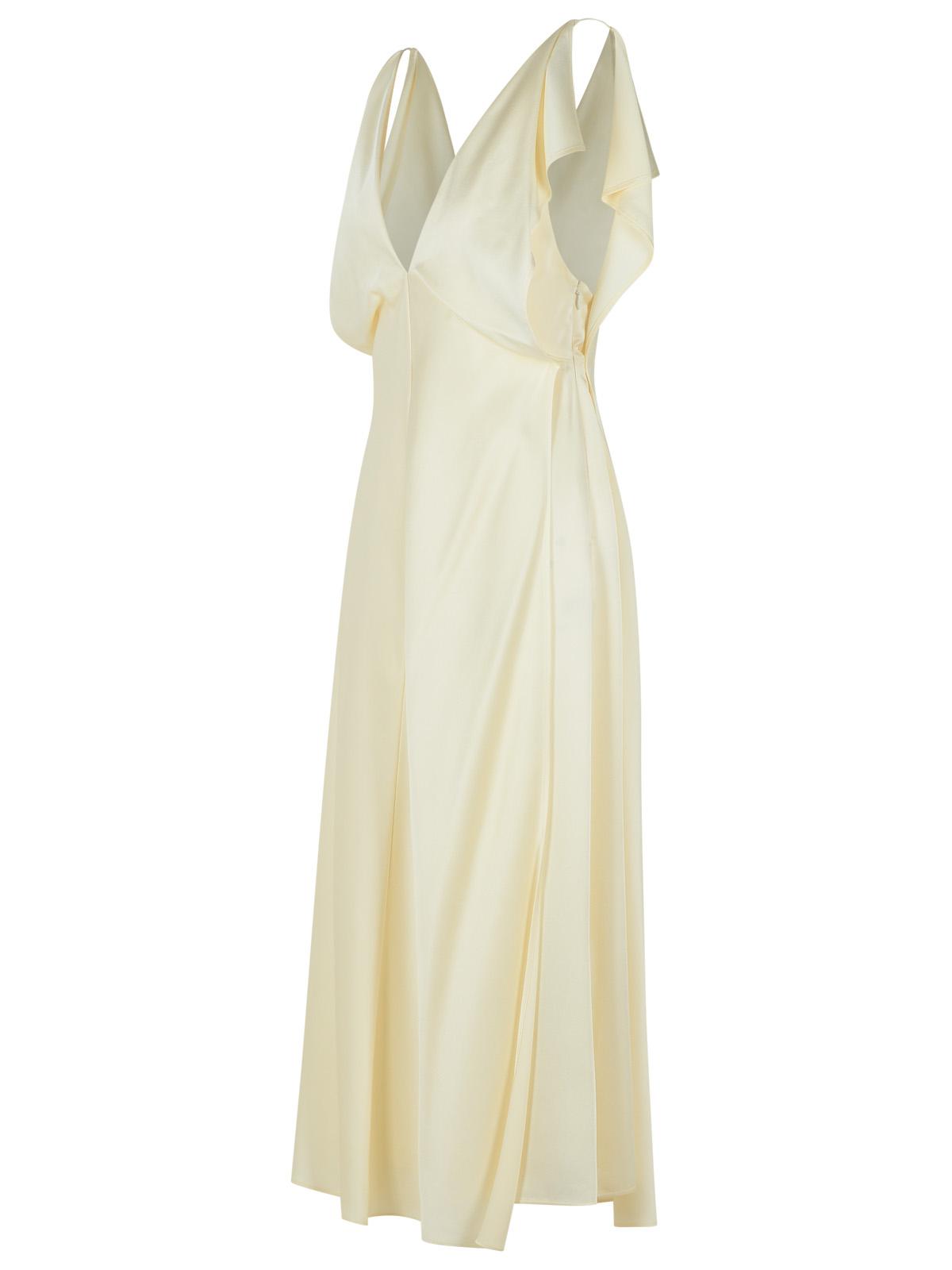 Jil Jil Sander Ivory Viscose Blendドレス - Image 3