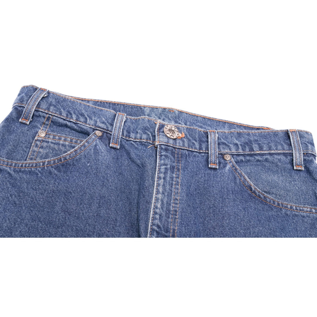 CHROME HEARTS '20 PATCH' DARK WASH JEANS