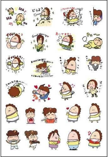 Sticker Set of 93, Tachibana Midori, Tachibana Mikan, Tachibana Yuzhiko, Tachibana Jin, Wall Decals, Notebook Stickers, Waterproof Decals, Children's Stickers, Picture Stickers, Mobile