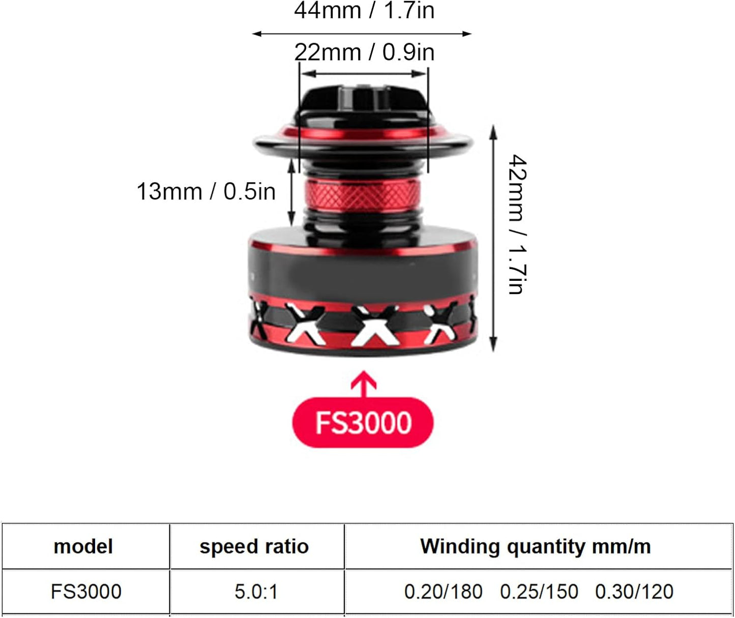 Metal Spinning Fishing Reel, Large Unloading Design Large Capacity Spinning Fishing Reel CNC