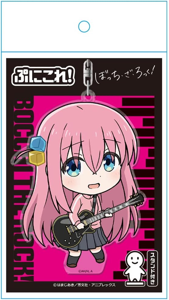 Bocchi, Za, Roku! Punikore! Keychain (with stand) Hitori Goto
