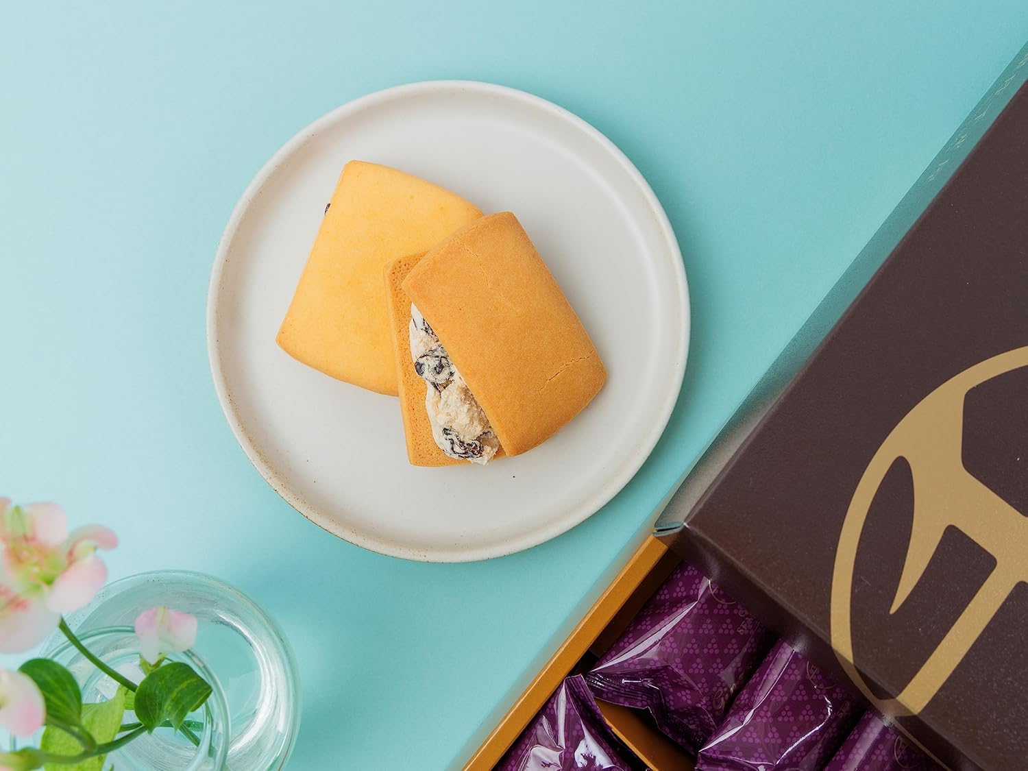 Ginzan Chibakuya Ginza Raisin Sandwich A (6 pieces) Gift Sweets Baked Goods Assortment