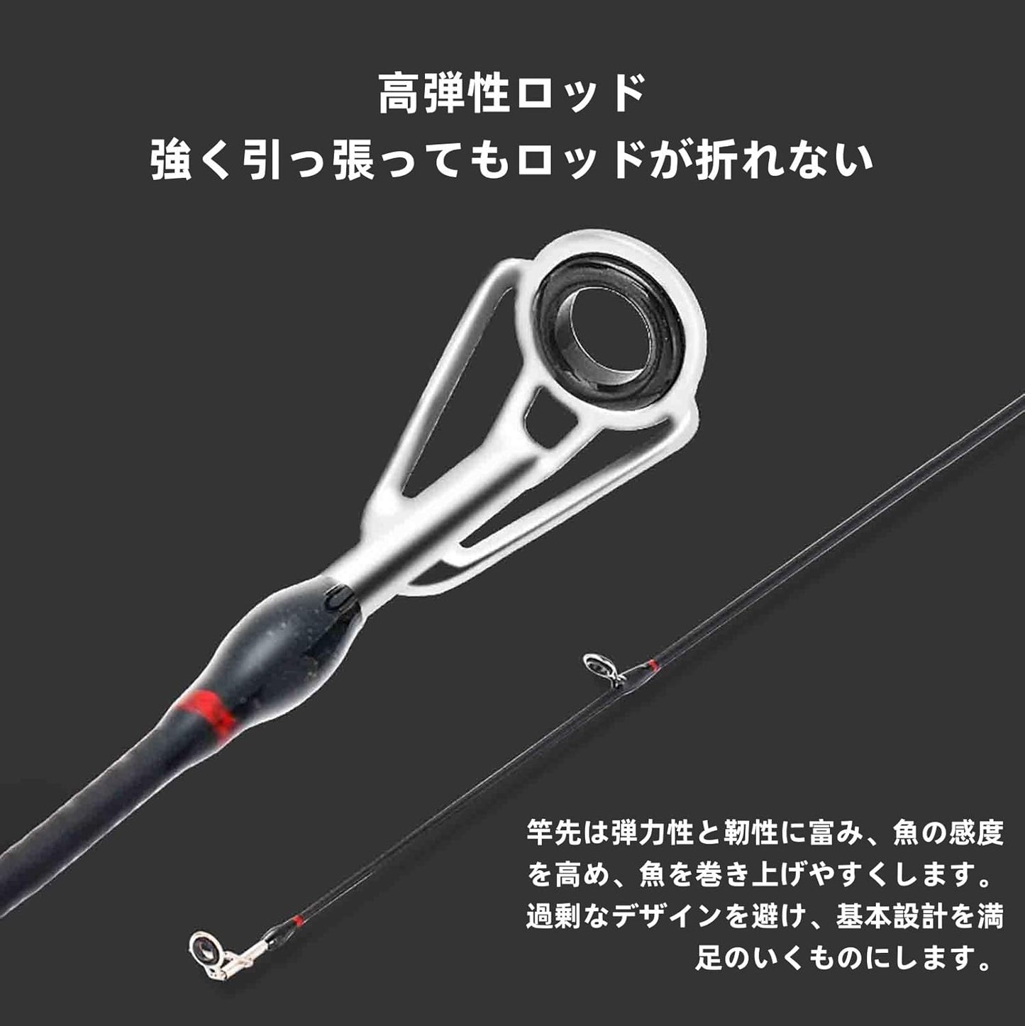 Fishing Rod, Carbon Lure Rod, Throwing Rod, Fishing Rod, Beginner, Fishing Tackle for Beginners, Lightweight, Portable, Fishing Enthusiasts, Beginners, Gift, Suitable for Various Occasions, Easy to