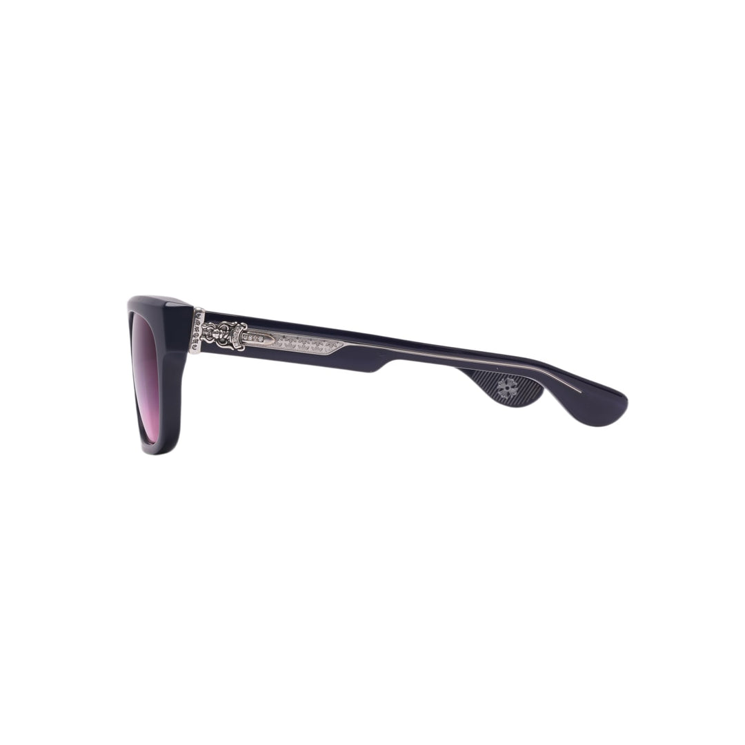 CHROME HEARTS 'MATTE NAVY' DIAMOND BOX OFFICER MPCK SUNGLASSES