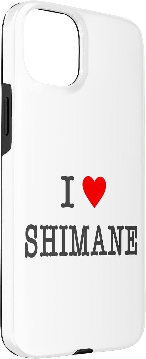 アイラブ・SHIMANE 島根（I Love ハート）【47都道府県】JIMO-T ジモティ お土産 プレゼント 面白 スマホケース iPhone 15 Plus 用