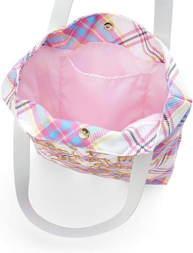 Sanrio 364657 Sanrio Hello Kitty Dress Tan Design Series Tote Bag Kitty Hello Kitty 15.0 x 13.8 x 2.0 inches (38 x 35 x 5 cm), Character