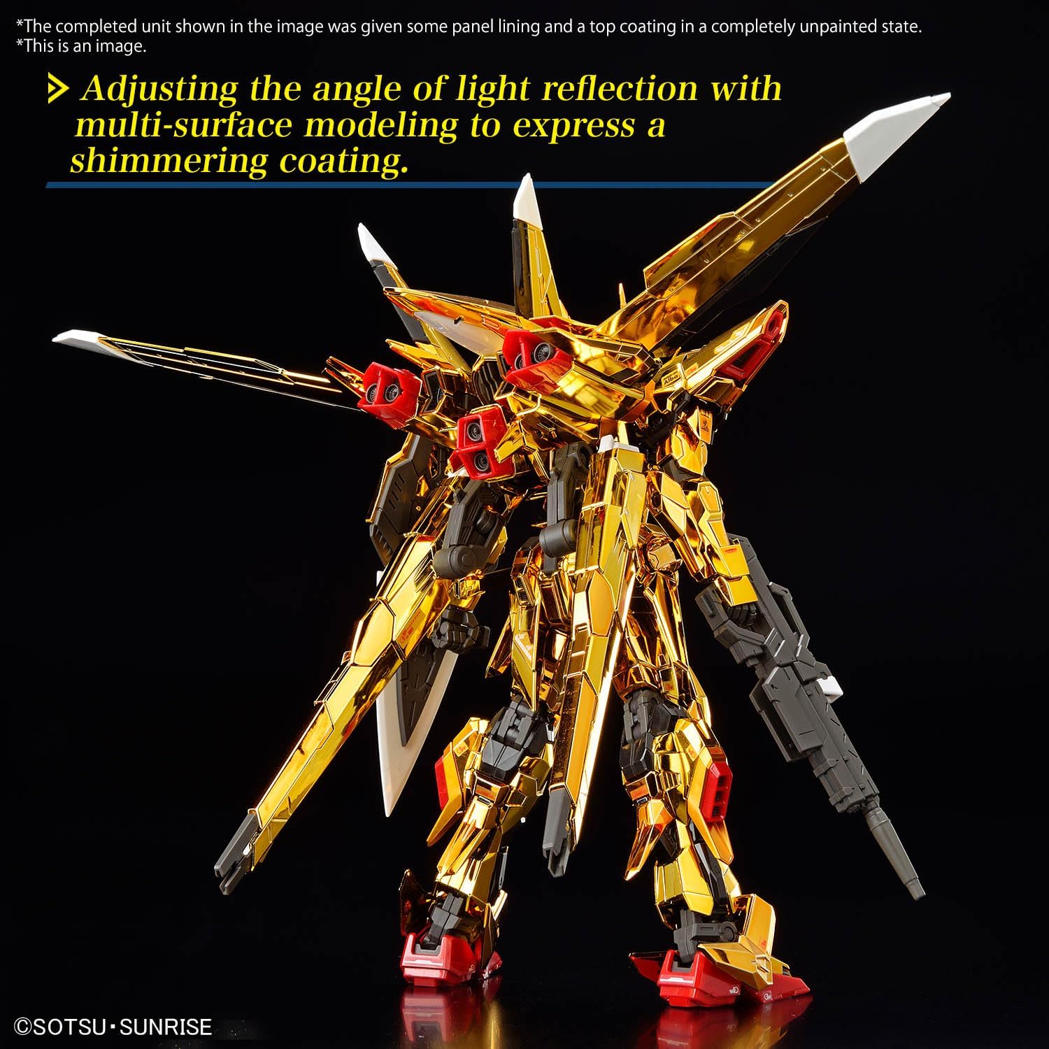 Bandai Spirits RG Mobile Suit Gundam SEED DESTINY Akatsuki Gundam (Steller's Eagle Equipment), 1/144 Scale, Color-coded Plastic Model
