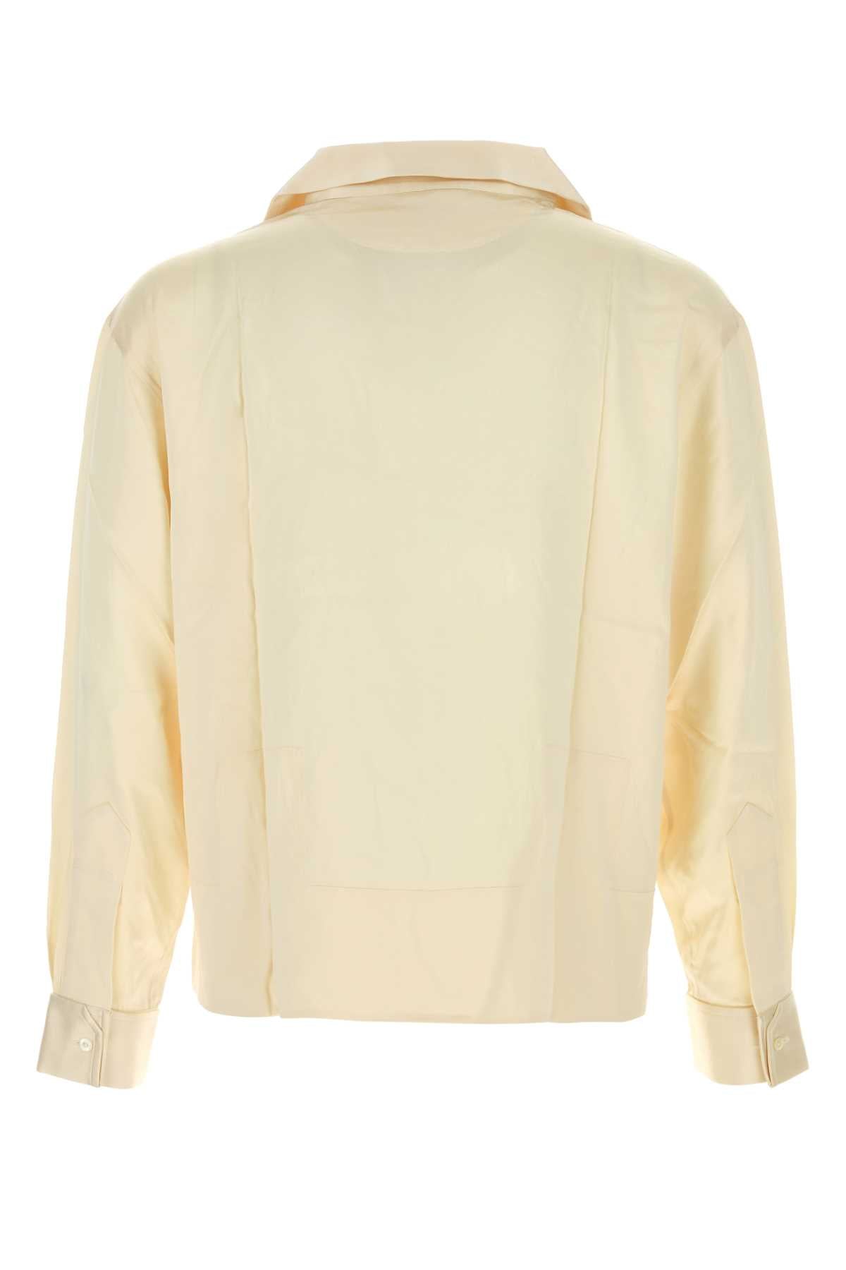 Bode ボードクリームサテン迷路ブラウス - Image 3