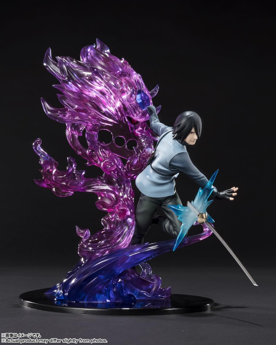 BANDAI SPIRITS Figuarts Zero Naruto Uchiha Sasuke Boruto Kizuna Relation, Approx. 9.4 inches (240 mm), Painted Finished Figure