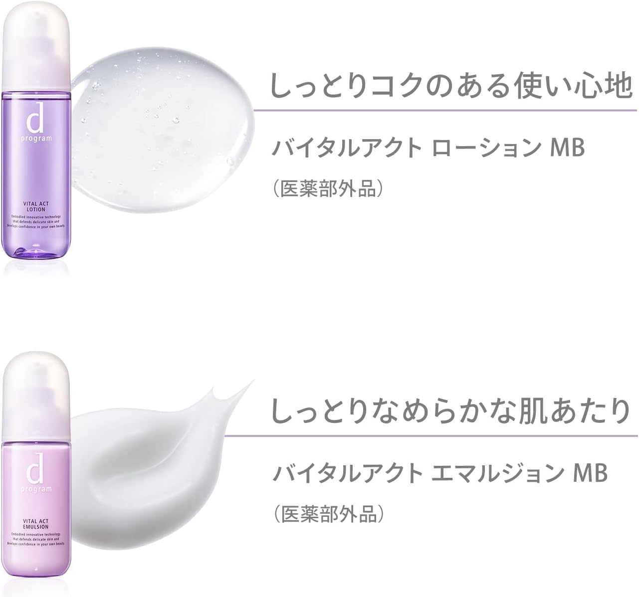 [Official] d Program Vital Act Emulsion Emulsion Refill [Quasi-drug] For Sensitive Skin, 3.8 fl oz (88 ml)