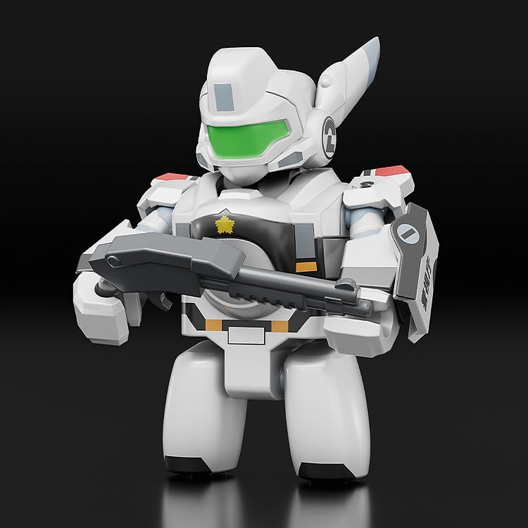 Good Smile Company Mobile Police Patlabor Brickroid AV-98 Ingram No. 2 Plastic, Pre-painted Action Figure, Non-scale, Exclusive Base Included, Total Height Approx. 2.0 inches (50 mm)