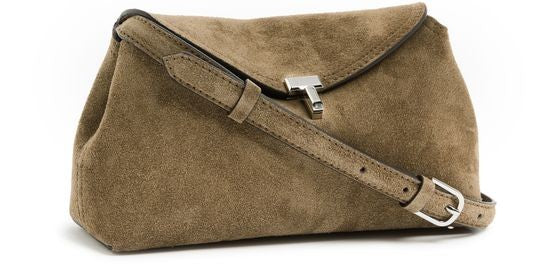 TOTEME T-Lock suede clutch - Image 3