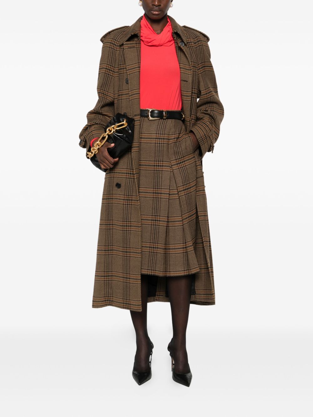 Saint セントローランウールカシミアミディスカート - Image 3