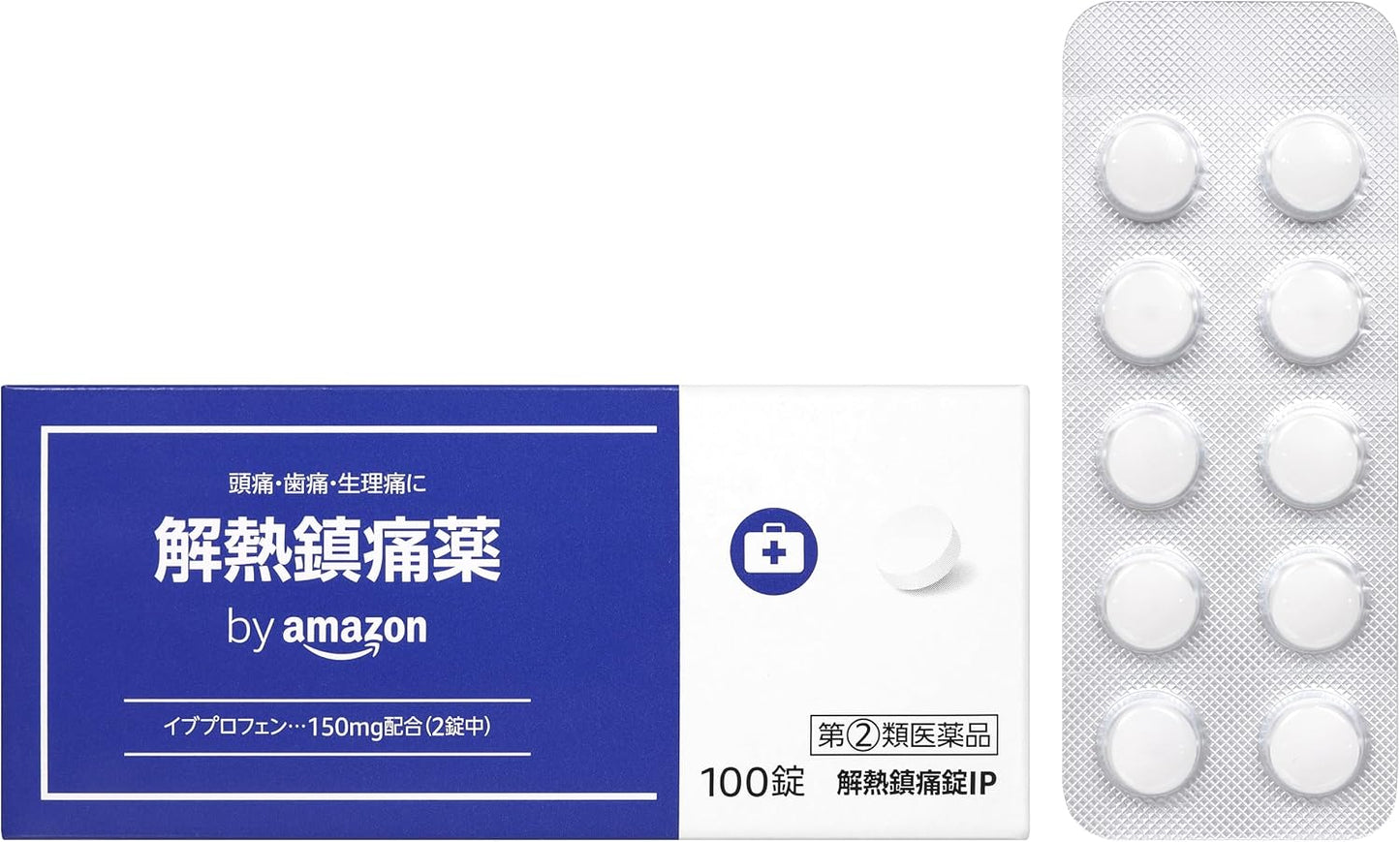 【指定第2類医薬品】by 解熱鎮痛錠IP 100錠