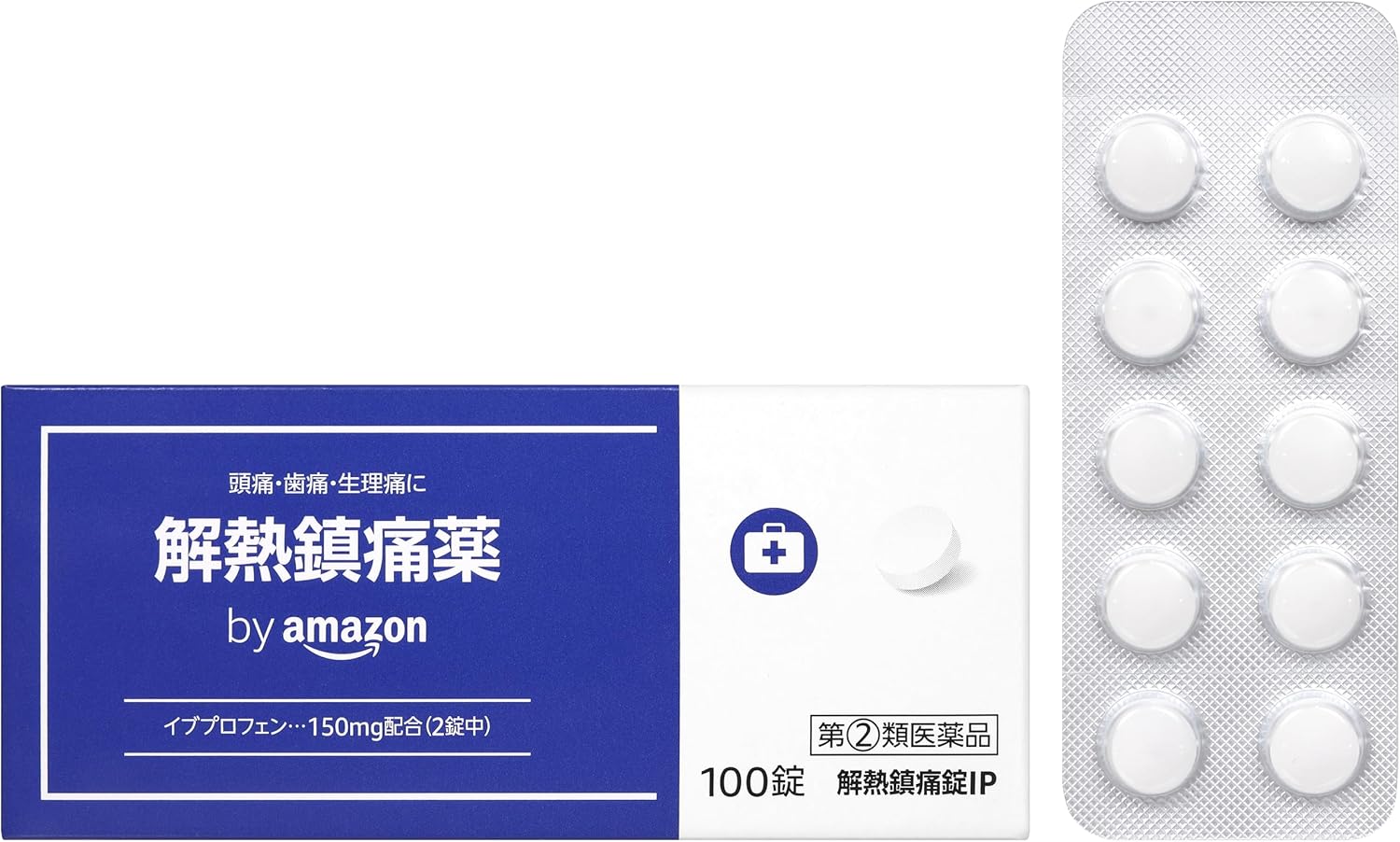 【指定第2類医薬品】by 解熱鎮痛錠IP 100錠