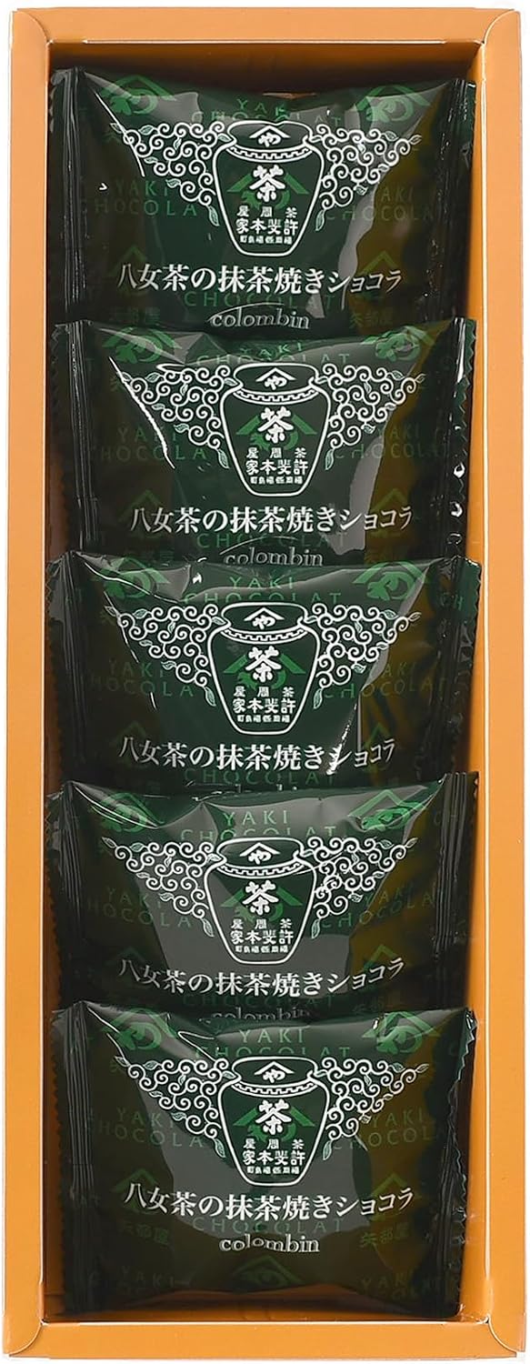 Colomban Yame Tea Matcha Baked Chocolate, 5 pieces