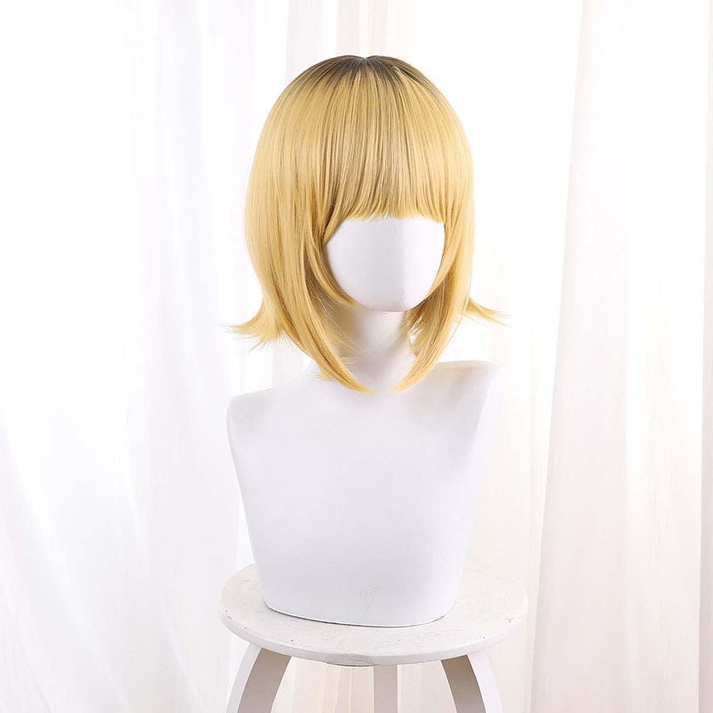 LVMEY Presentation Child Cosplay Wig, For Disguise, Heat Resistant Wig, Cosplay Accessory, Wig Net Included, Comic Cave Events, Cultural Festivals, Festivals, School Festivals