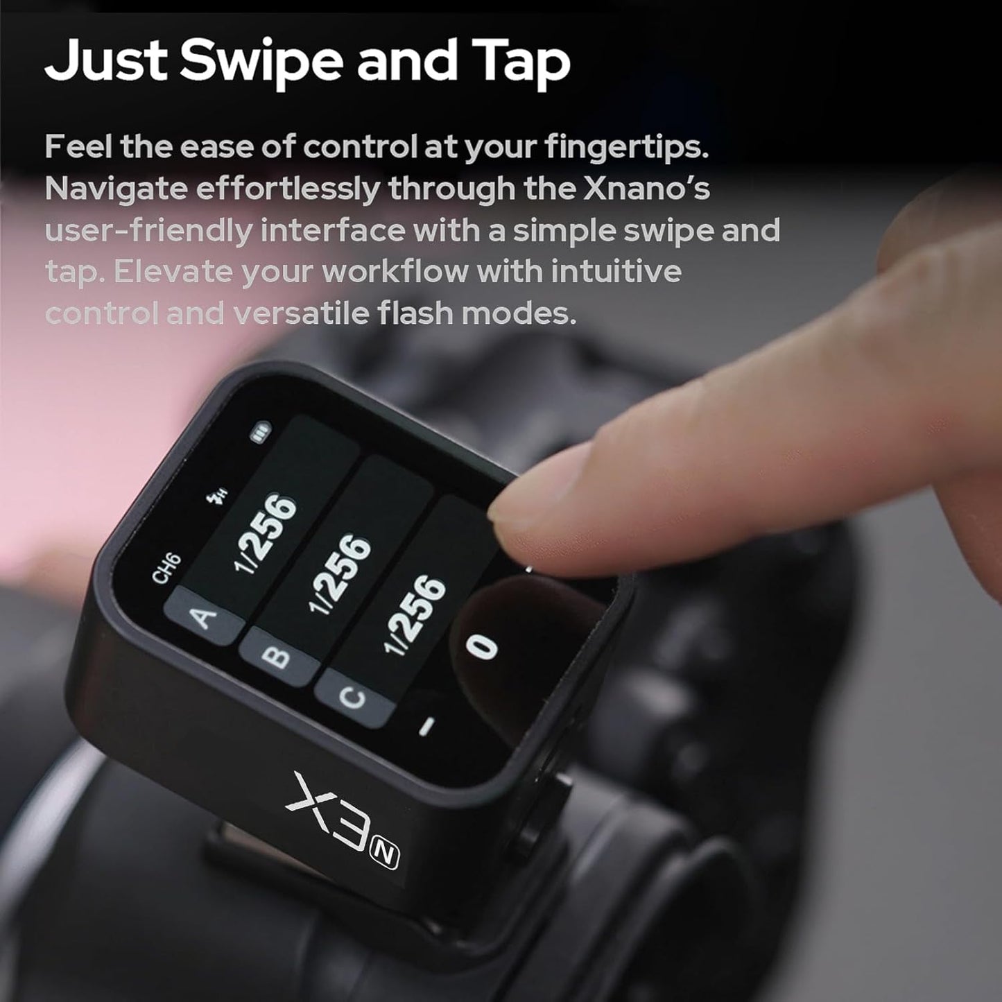 GODOX X3-N Wireless Flash Trigger Transmitter 2.4G High Speed Sync 1/8000s OLED Touch Screen TCM Conversion for Nikon Nikon SLR Cameras (x3n)