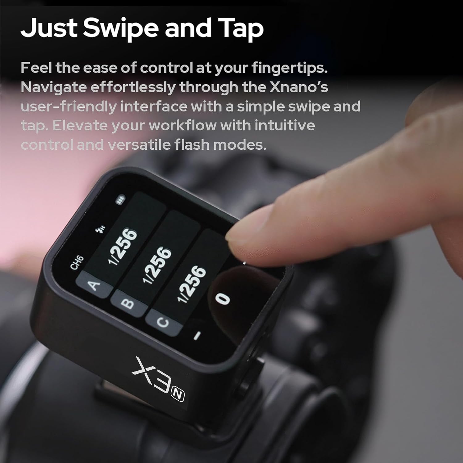 GODOX X3-N Wireless Flash Trigger Transmitter 2.4G High Speed Sync 1/8000s OLED Touch Screen TCM Conversion for Nikon Nikon SLR Cameras (x3n)