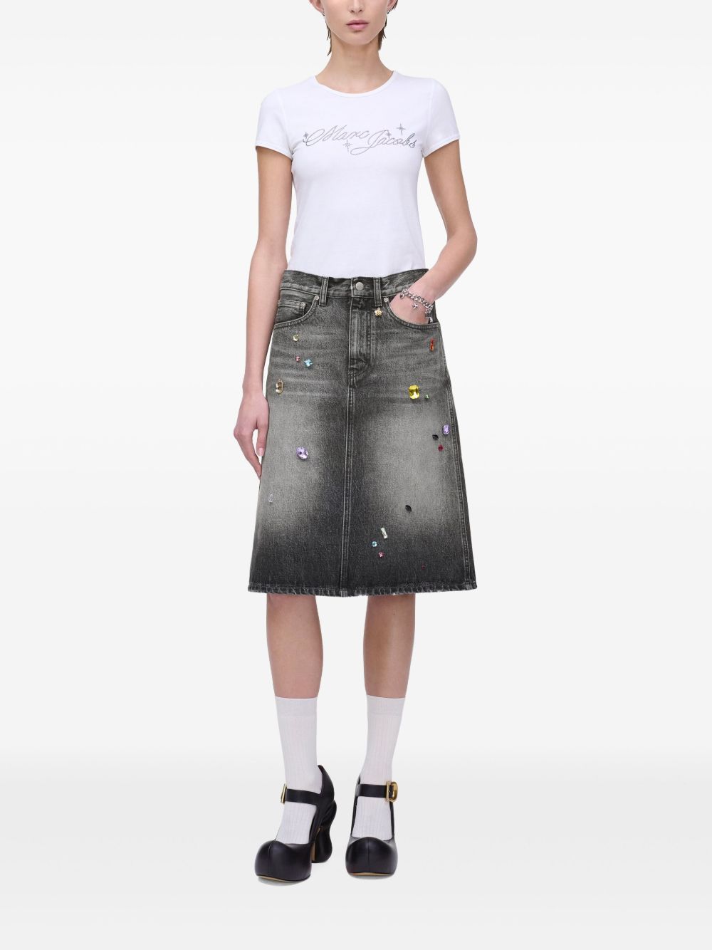 Marc マークジェイコブスデニムミディスカート - Image 3