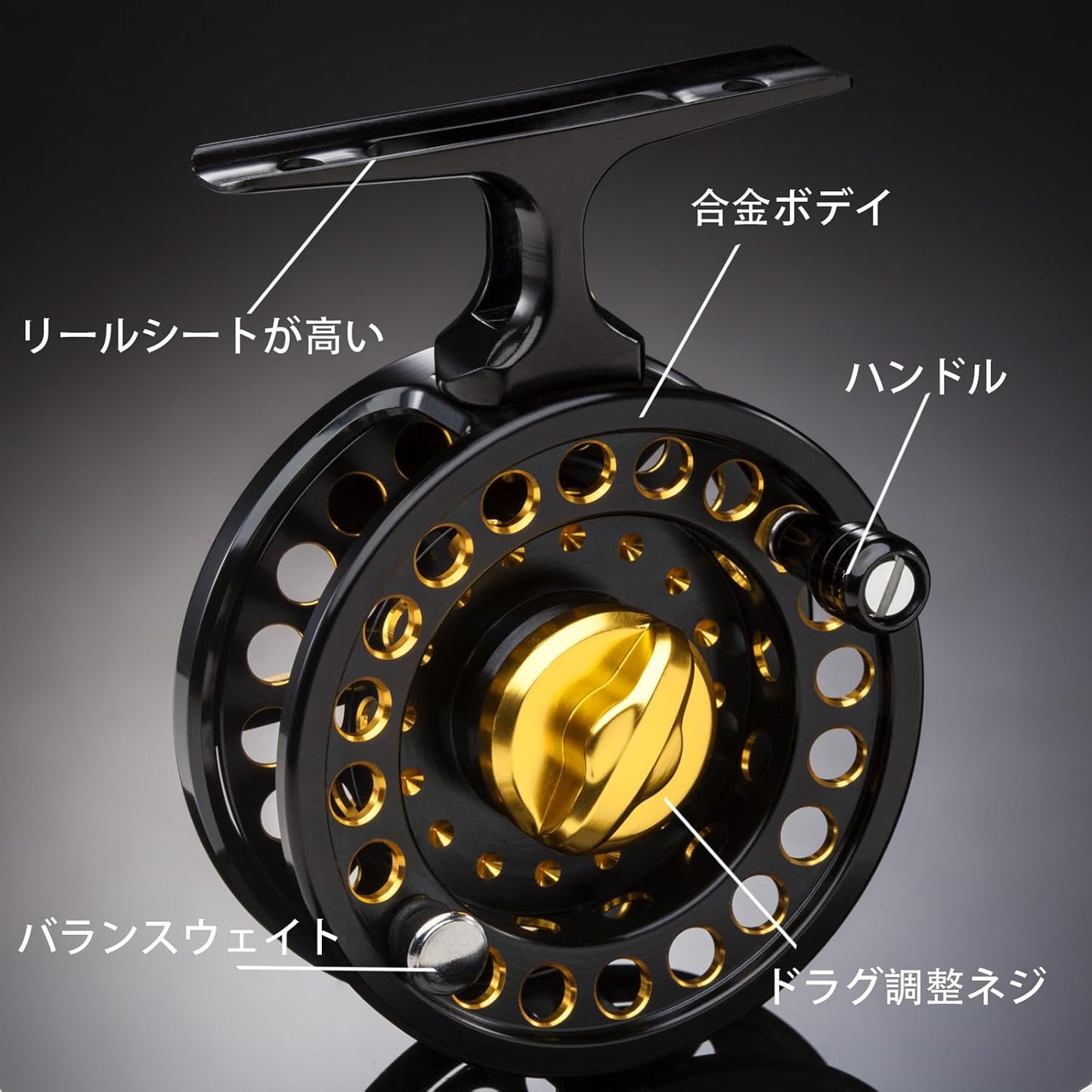 Prepunching Reel, Drop Reel, Ice Fishing, Surf Fishing, Pre-Drag, Seawater Resistant, Corrosion Resistant, Rust Resistant, Tie Reel, Hettle Fishing, Premium Lightweight Weight 2.8 oz (81 g), Maximum