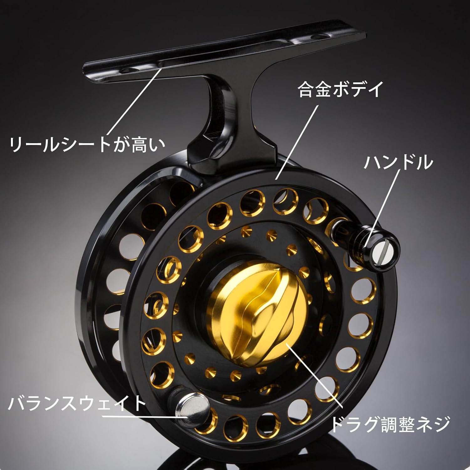 Prepunching Reel, Drop Reel, Ice Fishing, Surf Fishing, Pre-Drag, Seawater Resistant, Corrosion Resistant, Rust Resistant, Tie Reel, Hettle Fishing, Premium Lightweight Weight 2.8 oz (81 g), Maximum