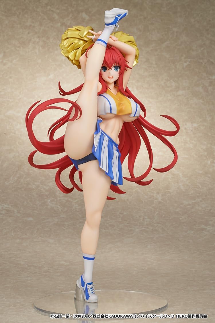 MuseMolds High School D x D Hero Scale Figure, Rias Gremory, Cheer Girl Ver. Plastic, Painted and Assembled Product, 1/6 Scale, Includes Exclusive Stand, Total Height Approx. 13.0 inches (330 mm)