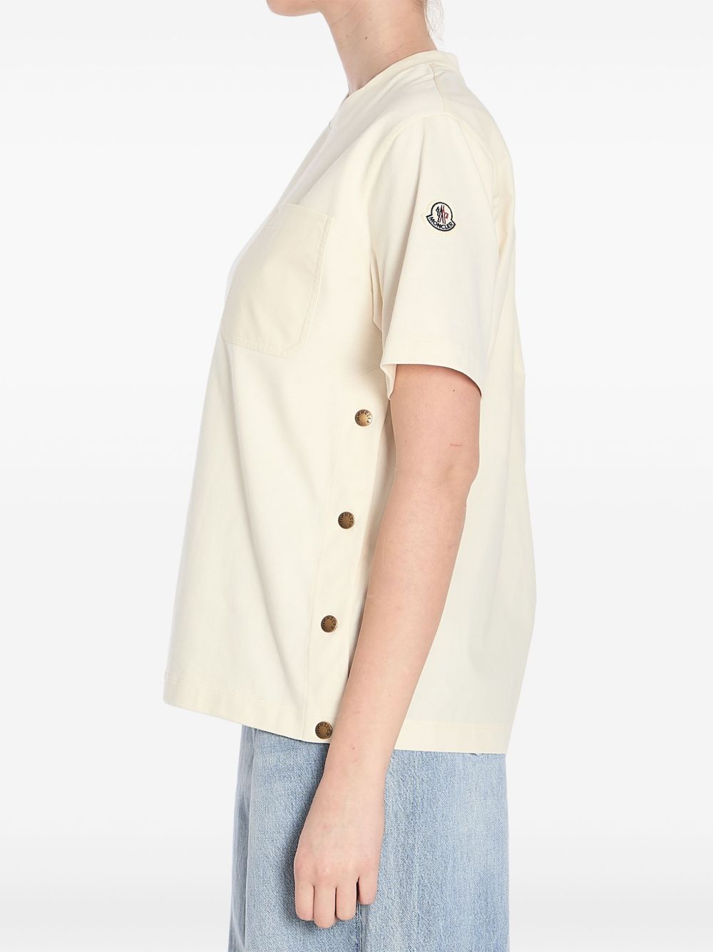 Moncler モンクラーロゴコットンTシャツ - Image 3