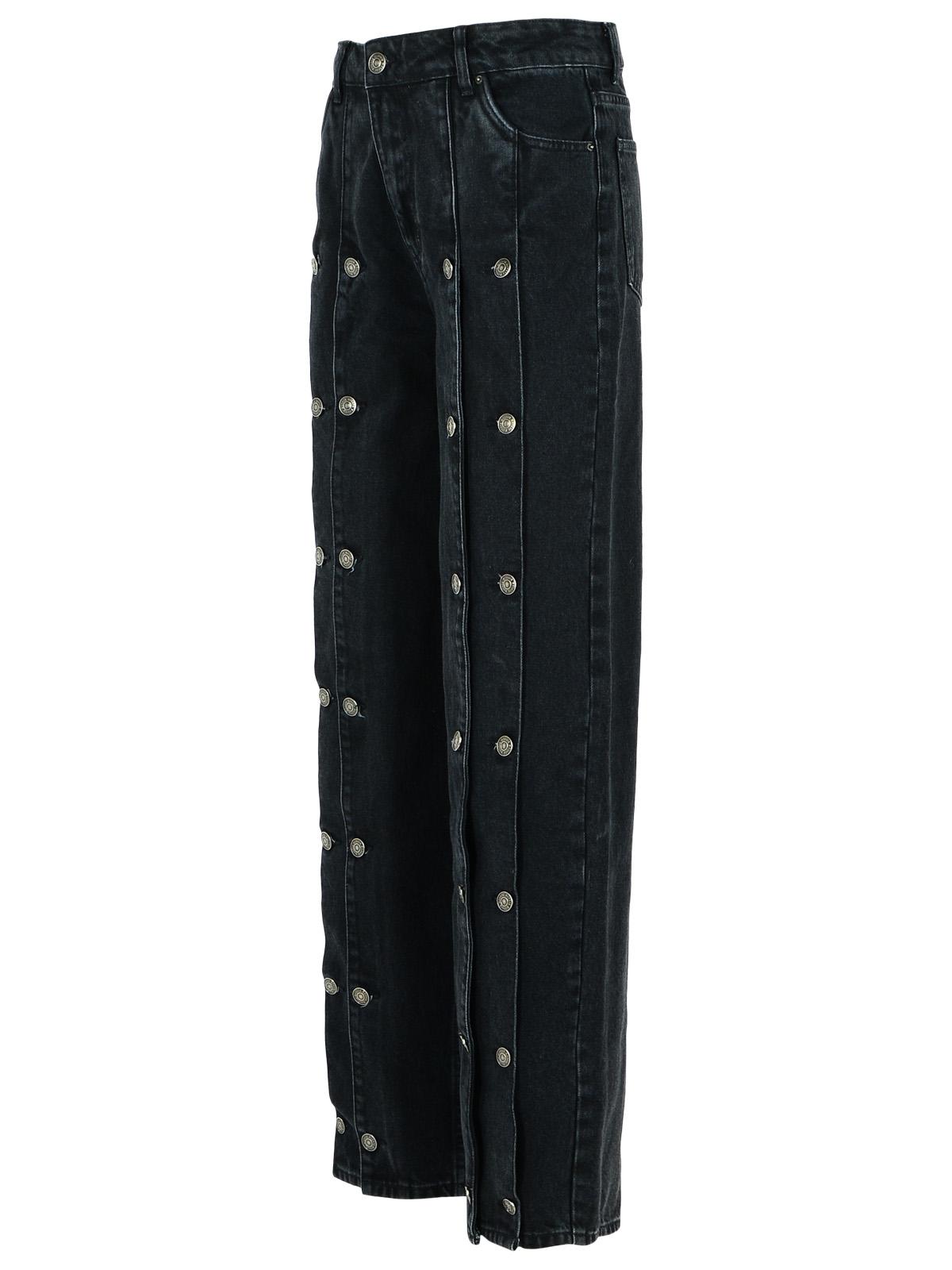 Rotate 「ディジー」ブラックコットンブレンドジーンズを回転させます - Image 3