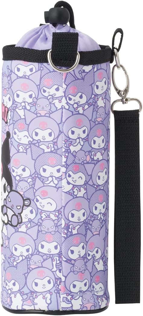 Skater Water Bottle Cover, Water Bottle Case, Bottle Case, Pet Bottle Cover, Kuromi, Sanrio, Multi Size, PVPF7-A