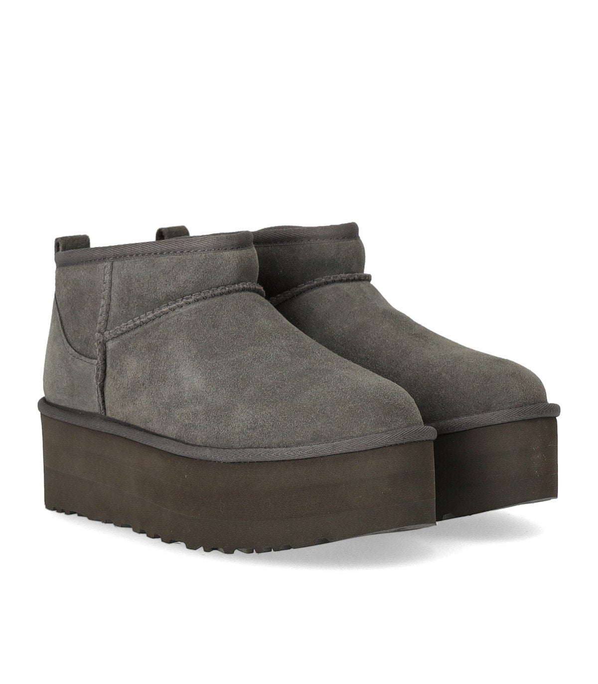 Ugg UGG Classic Ultra Mini Platform Grey Boot - Image 3