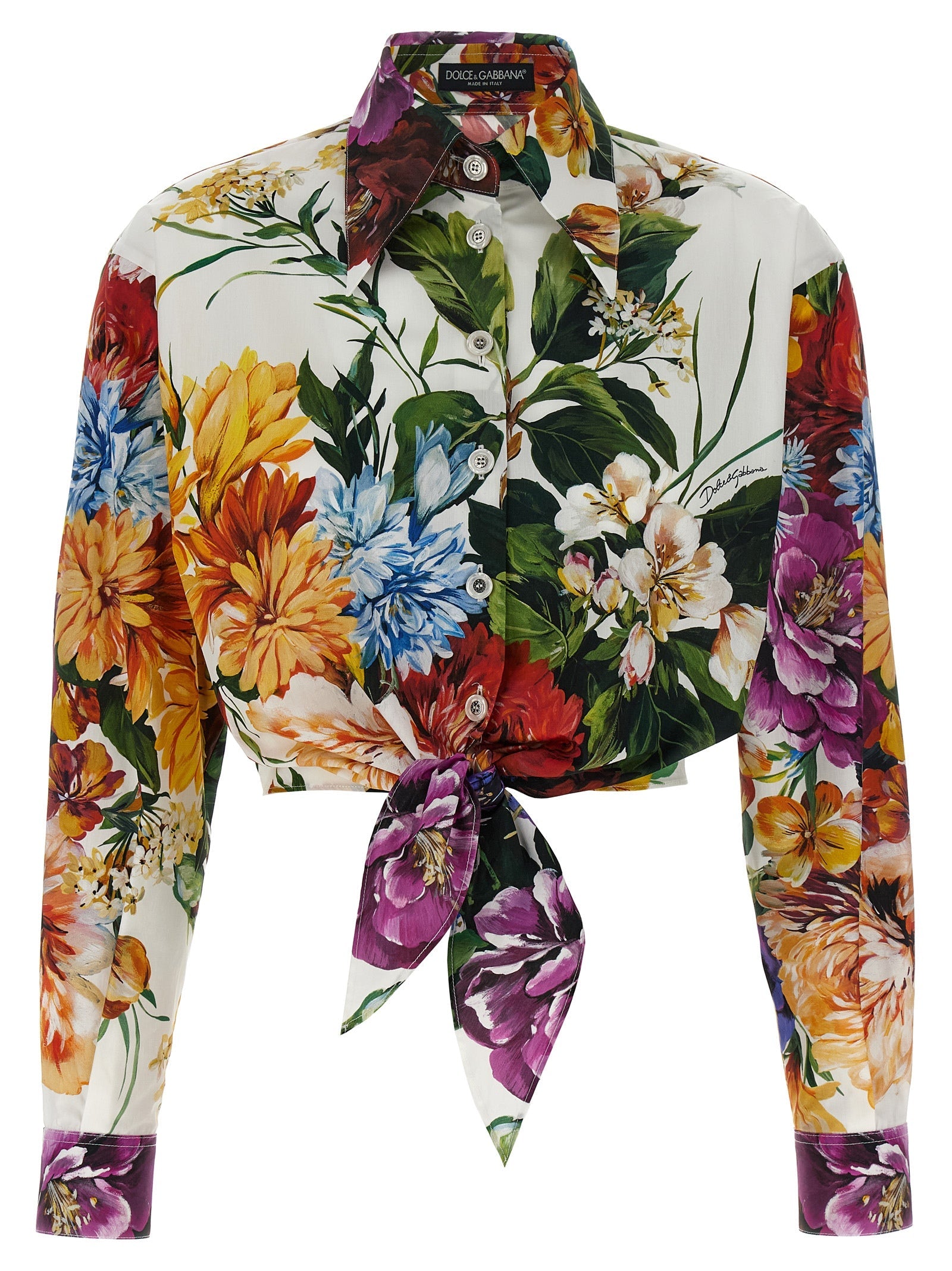Dolce  Gabbana ドルチェ＆ガッバーナの花の作物シャツ - Image 3