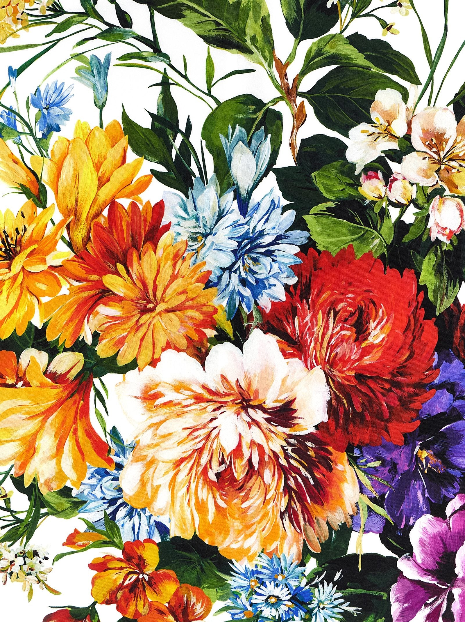 Dolce  Gabbana ドルチェ＆ガッバーナ花柄のプリントスカーフ - Image 3