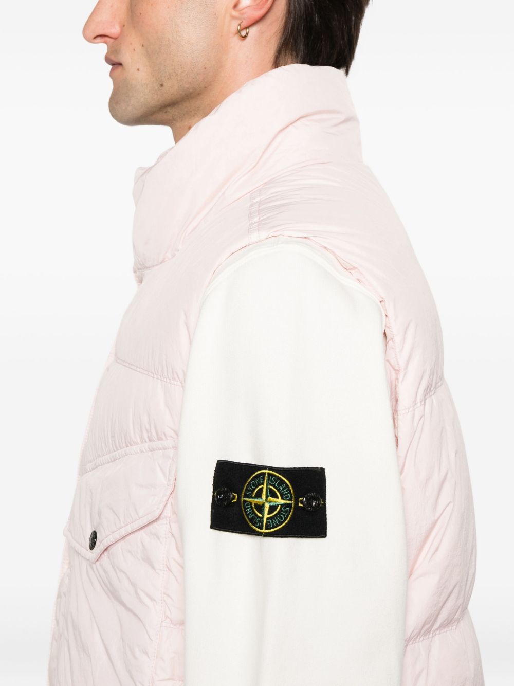 Stone Stone Island Logo Cotton Crewneck Sweatshirt - Image 3