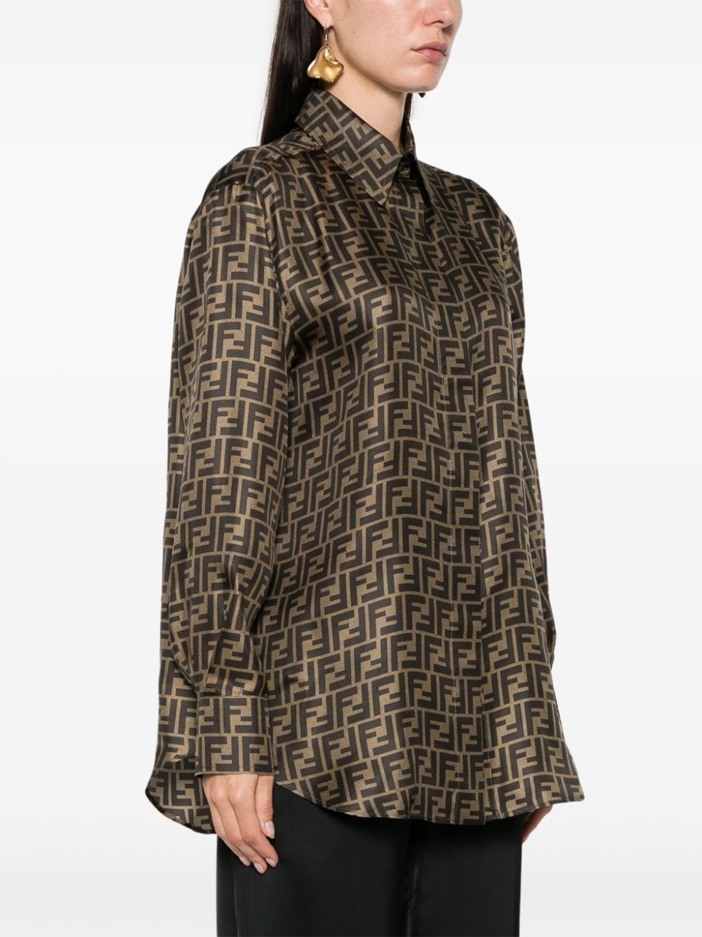 Fendi フェンディFFシルクシャツ - Image 3