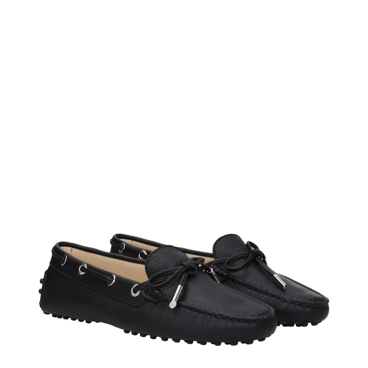 Tods トッド 'S モカッシーニ女性スキンブラック - Image 3