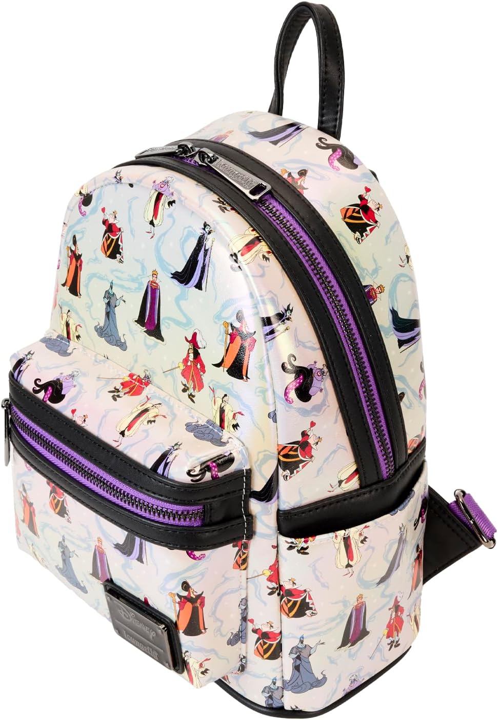 Loungefly Mini mochila iridiscente de villanos de Disney