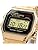 Casio A159WGEA-1 Standard Digital Quartz Watch, Free sliding clasp Gold A159WGEA-1, Bracelet Type