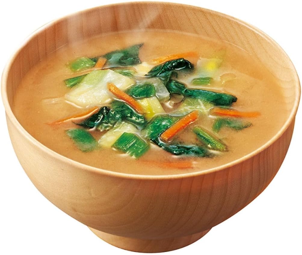 Amano Foods Uchiomiso Soup, 4 Types of Vegetables, 5 Servings, 1.4 oz (40.5 g) x 6 Bags