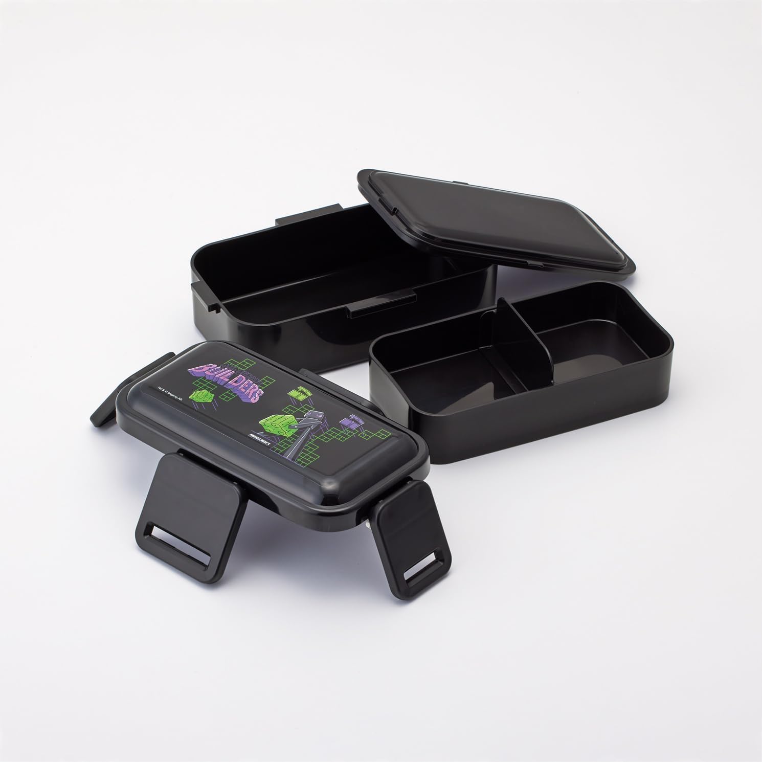 Skater PFLW4-A Bento Box, 2-Tier, 20.3 fl oz (600 ml), Dishwasher Safe, Microwave Safe, Made in Japan, Minecraft Team, Boys